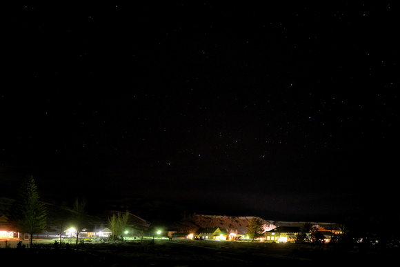 Mammoth at night